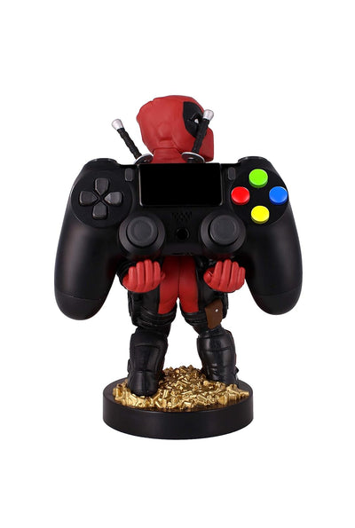 Cable Guys - Rear View Deadpool Marvel Phone Holder & Collectable Desktop Gaming Accessories Holder