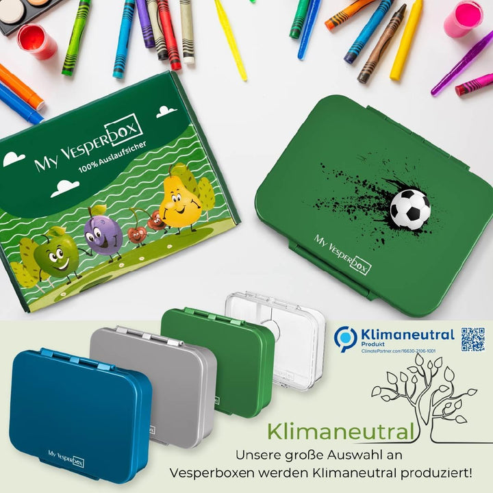 My Vesperbox® Brotdose für Kinder mit Fächern [BIA] - Lunchbox mit Trennfächern - Bento Box - Jausen