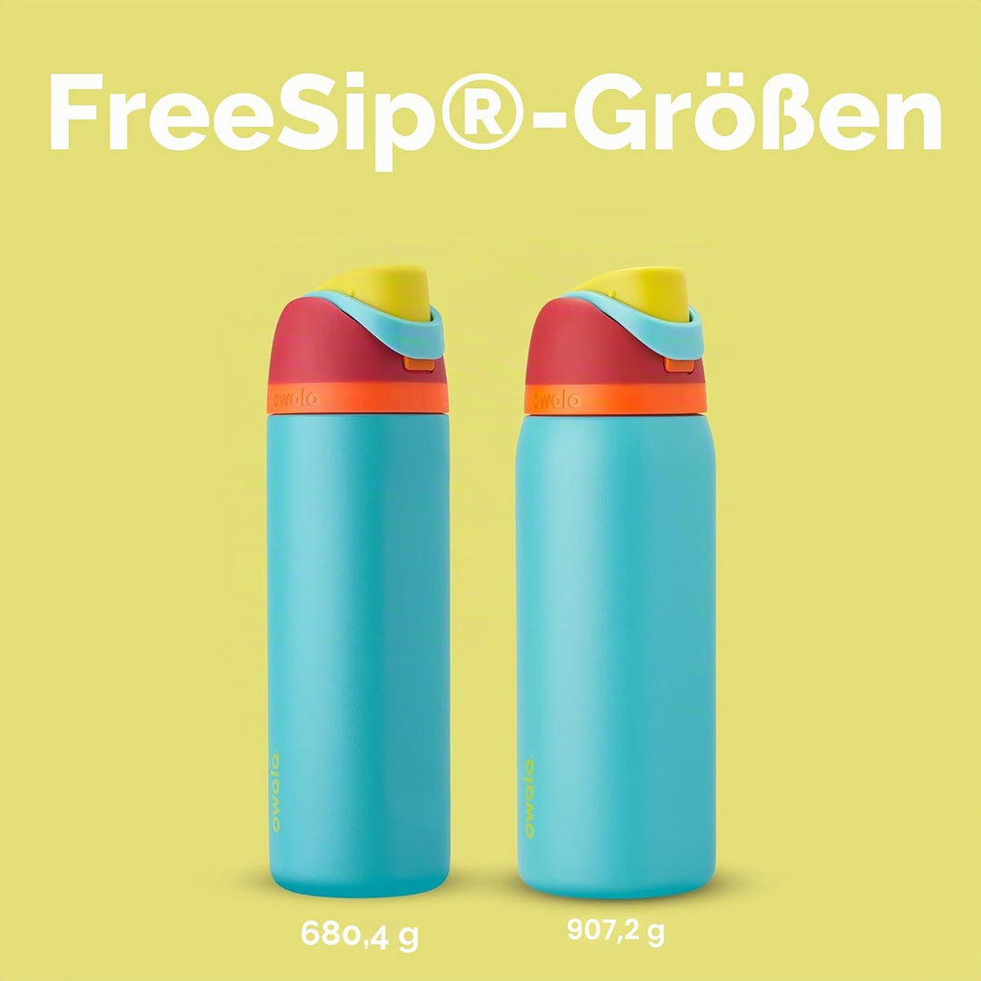 Owala FreeSip Isolierte Edelstahl Trinkflasche mit Strohhalm, 945 ml – BPA-frei, optimal für Sport,