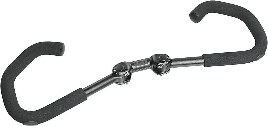 ergotec Fahrradlenker Lenkerbügel AHS-Premium 25.4 / Aluminium AL6061-T6 Schwarz, Schwarz
