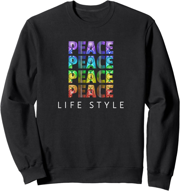 Chakra Peace Lifestyle Friedenssuchende Yoga Geschenk Sweatshirt