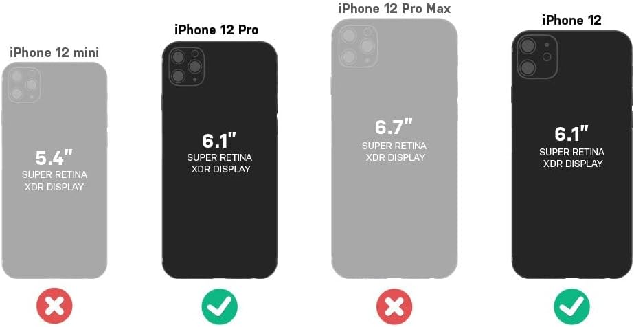 OtterBox Alpha Glass Displayschutz für iPhone 12 / iPhone 12 Pro, gehärtetes Glas, x2 Kratzschutz, K
