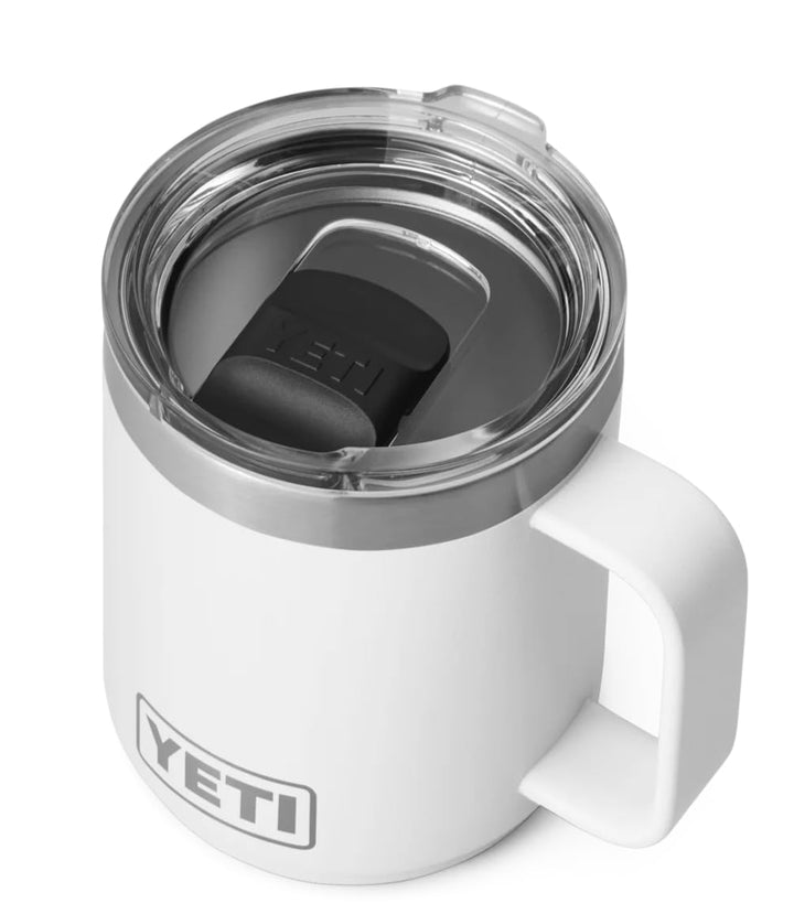 YETI Rambler 10 oz (284 ml) Stapelbarer Becher Mit MagSlider-Deckel – White, White