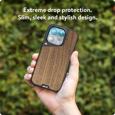 Mous Hülle für iPhone 15 Pro Max MagSafe Kompatibel Case - Limitless 5.0 - Walnuss - Handyhülle iPho