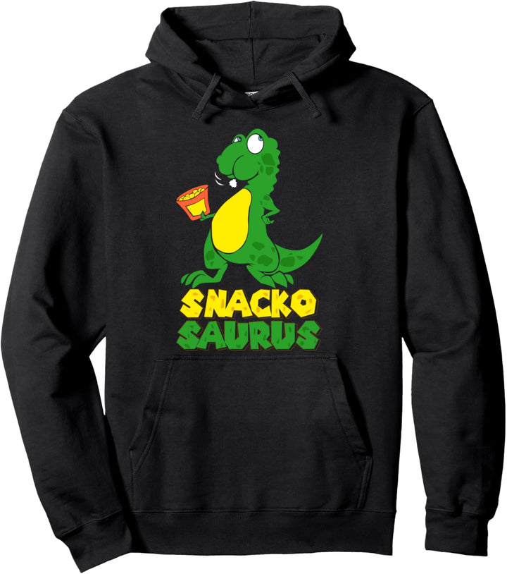 Snackosaurus Lustiges Dinosaurier Fast Food Pullover Hoodie