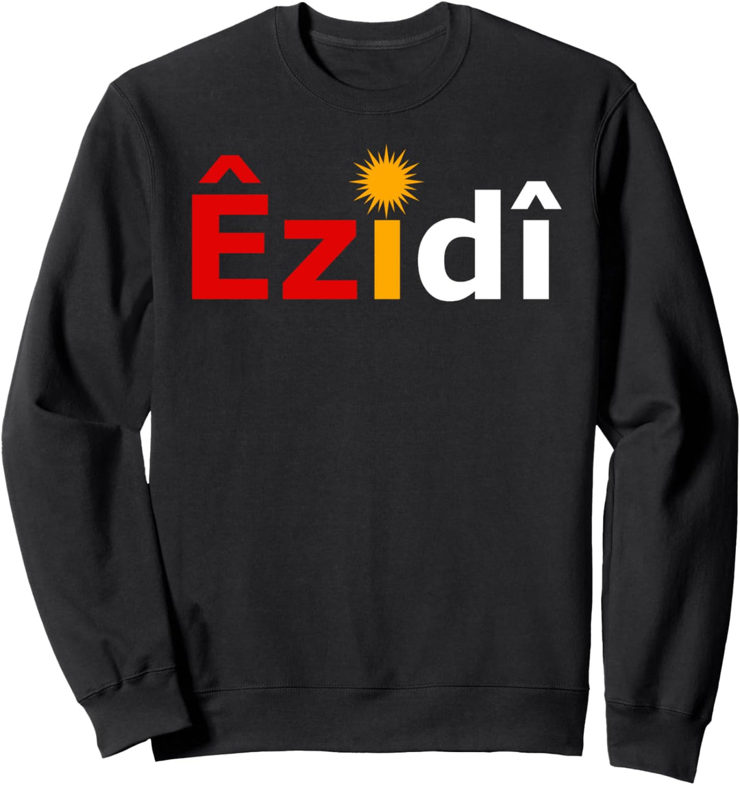 Ezidi Sonne mit den Farben der Flagge der Ezidxan Sweatshirt