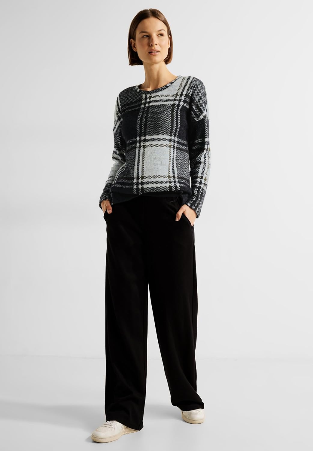 Cecil Damen Langarmshirt XXL Schwarz, XXL Schwarz
