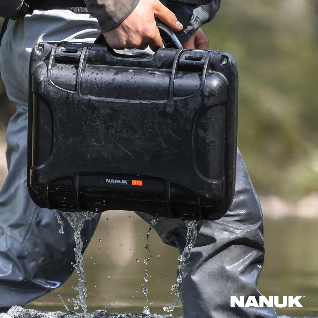 Nanuk 915 Wasserdichter Hartschalenkoffer Mit Plüschschaumeinlage - Olive Olive Cubed Foam, Olive Cu