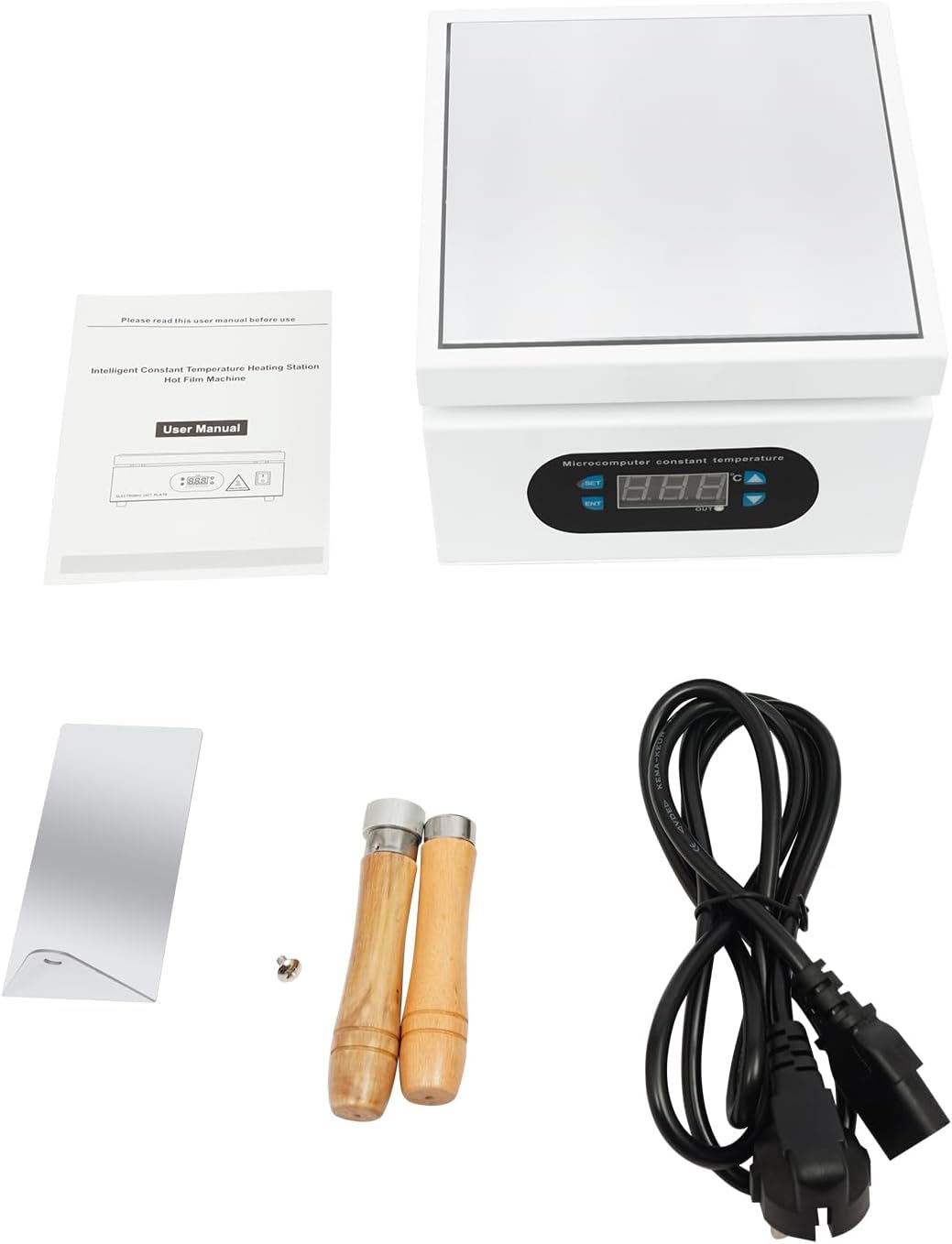 OUKANING Löt Heizplatte 800W LCD, für Handy-Reparatur, SMD Löten/PCB Rework | Aluminium-Vorheizplatt