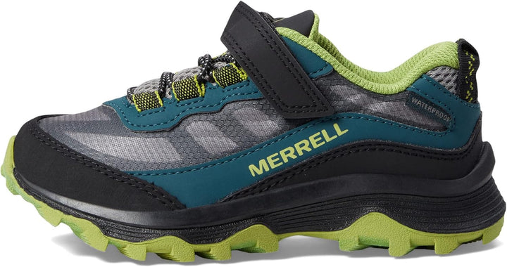 Merrell Unisex Kinder Moab Speed Low A/C WTRPF Wanderschuh 35 EU Deep Green Black, 35 EU Deep Green