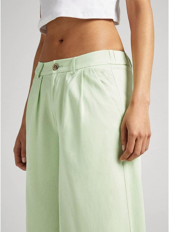 Pepe Jeans Damen Monna Pants S Green (Bleach Green), S Green (Bleach Green)