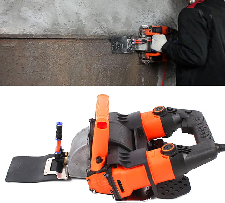 Betonstaubfreie Schneidemaschine 5200W 10500 U/min Schlitzfräse Schlitzmaschine Einstellbar Schnittt