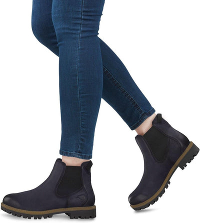 Tamaris Damen Chelsea Boots, Frauen Stiefeletten 36 EU Blau Navy, 36 EU Blau Navy