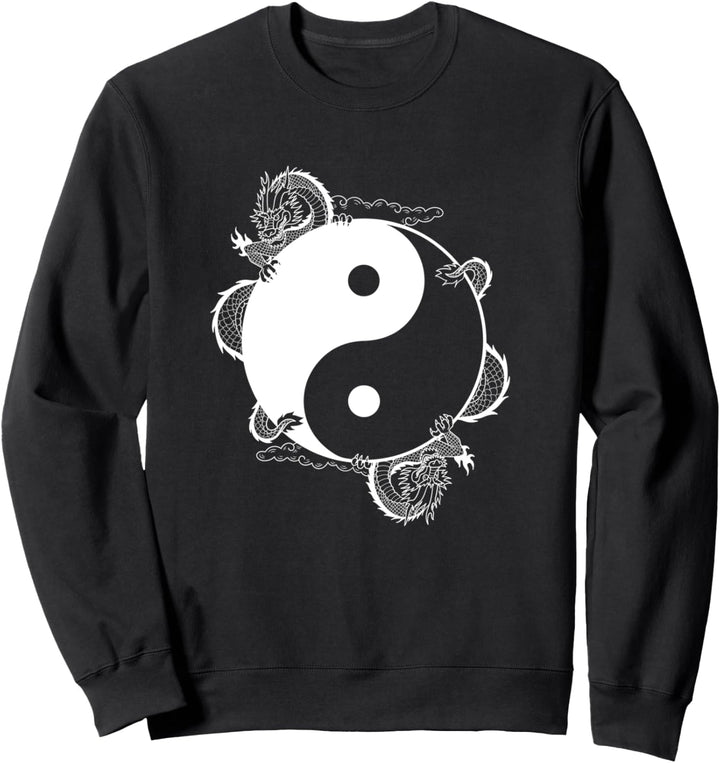 Yin-Yang-Drachen Orientalisches Yin-Yang-Glückssymbol Sweatshirt