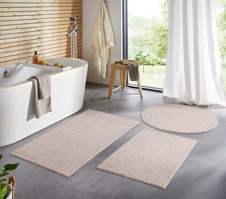 Taracarpet Badematte Badvorleger Homestyle rutschfest waschbar Badezimmerteppich Badewannenmatte, Ba
