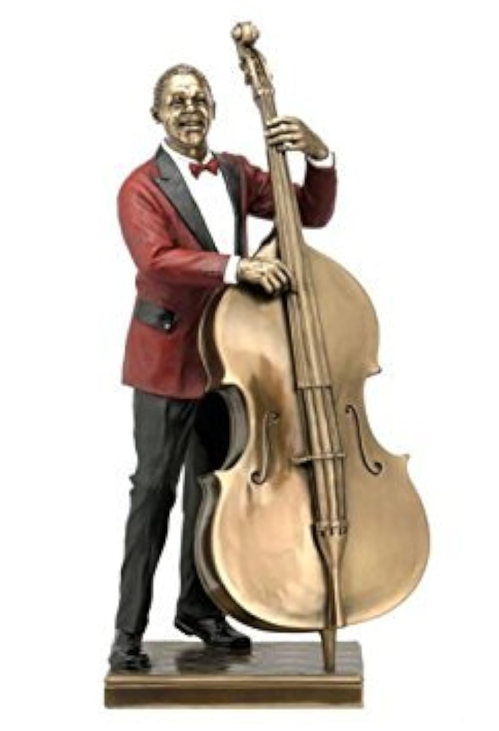 Kontrabassspieler-Statue, Skulptur, Jazz Band Collection