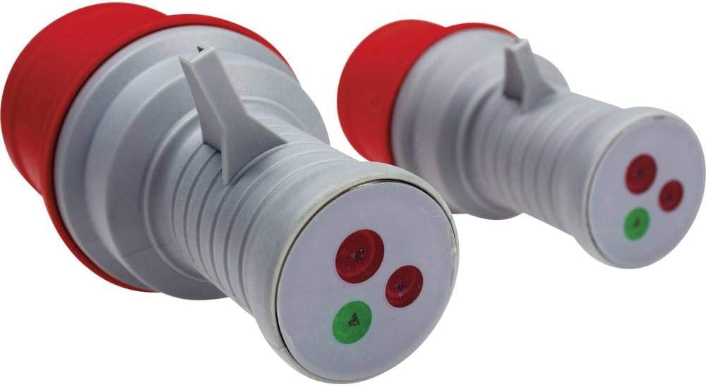 as - Schwabe Drehstrom-Prüfstecker 400V / 16A / 5-polig Starkstrom Prüfer, Diagnosestecker, 1 Stück,