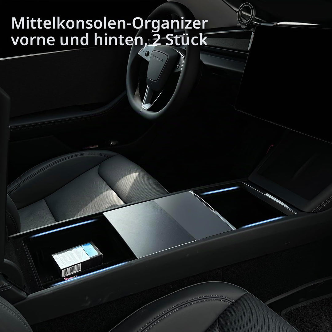 TOPABYTE Centre Console Mittelkonsole Organizer für Tesla Model 3 Highland 2024 Mittelkonsolen-Organ