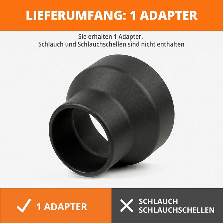 WFix Konfigurierbarer Absaugadapter (60-100mm) – Reduzierstück nach Mass für Absauganlagen & Rohrver