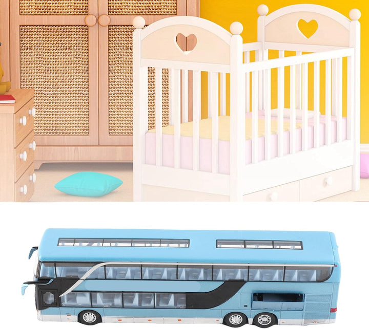 Doppelstock Linienbus, Elektrisches 1:32 Legierungs Doppeldeckerbus Modellspielzeug mit leichter Mus