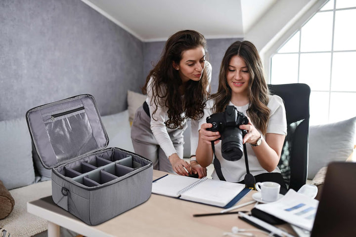 Koolertron Kameratasche SLR Fototasche mit Verstellbarem Schultergurt, Kamera Tasche Leicht Wasserdi