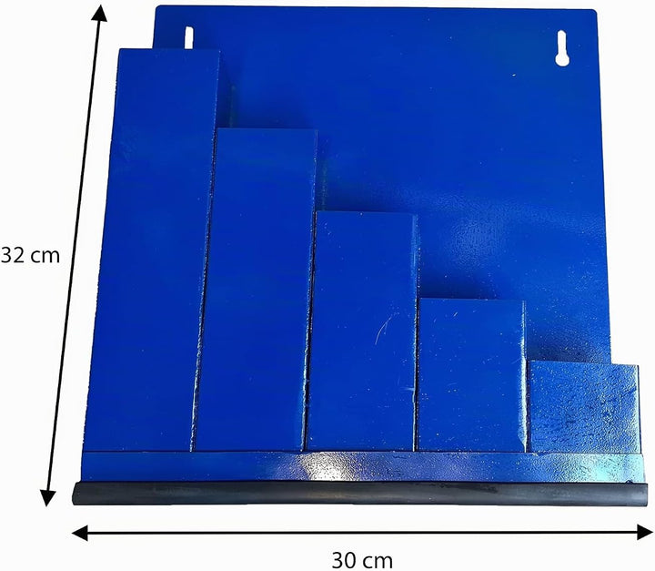 Kabelbinder-Ordnungsbox, blau - mit 5 x 100 Naturfarbige Kabelbinder verschiedene grossen im