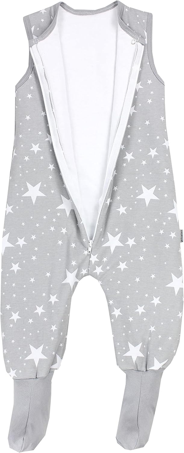 TupTam Baby Winter Schlafsack mit Beinen und Füssen OEKO- TEX zertifizierte Materialien, 2.5 TOG, Un