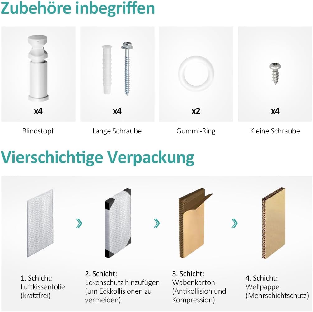 EMKE Handtuchheizkörper Gerade 1200x400 mm - Badheizkörper mit Mittelanschluss, Effizienter Handtuch