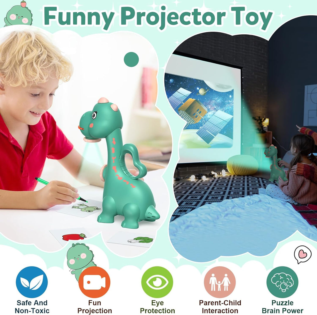 KETIEE Zeichenprojektor für Kinder Jungen Mädchen Spielzeug, 2-in-1 Projektion und Zeichnung Projekt
