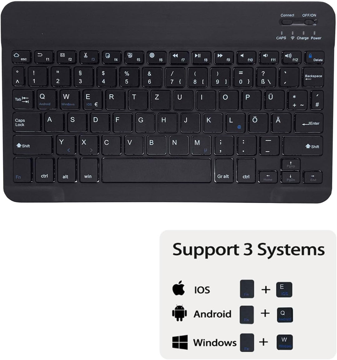 Tastatur Hülle für Samsung Galaxy Tab S5e 10,5" Hülle mit Tastatur Magnetische Abnehmbare Deutsches