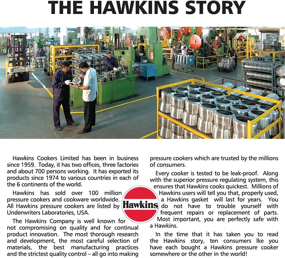 Hawkins HC35 Contura Schnellkochtopf, 3,5 l, Aluminium 3.5 litre, 3.5 litre