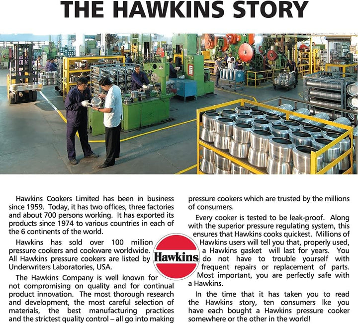 Hawkins HC35 Contura Schnellkochtopf, 3,5 l, Aluminium 3.5 litre, 3.5 litre