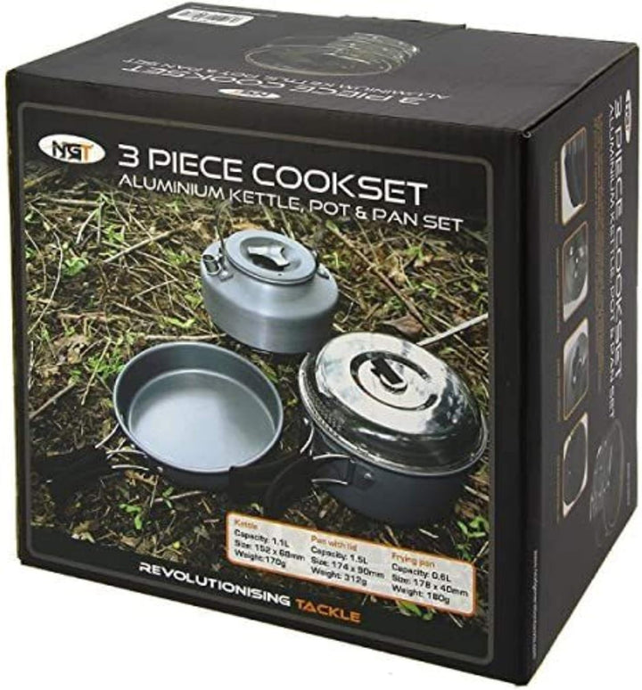 NGT Kettle, Pot und Pan Set 3pc Kochset, schwarz, M