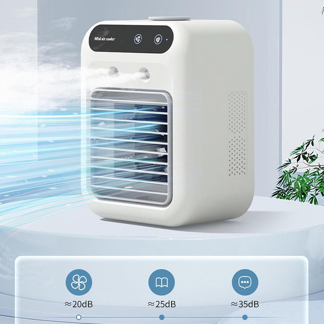 Mini-Klimaanlage, effiziente Kühlung, leichte tragbare Klimaanlage, Sprühwassertank, 500 ml, mobiler