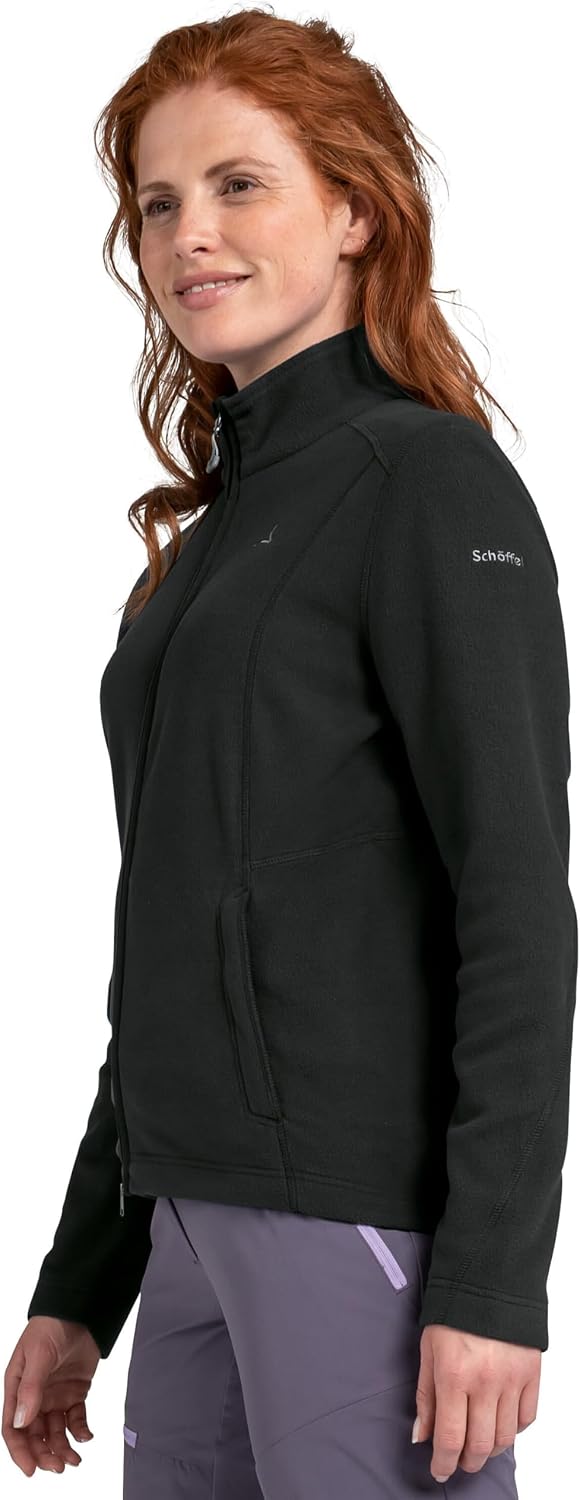 Schöffel Damen Fleece Jacket Leona3 Fleece Jacke 36 Schwarz, 36 Schwarz