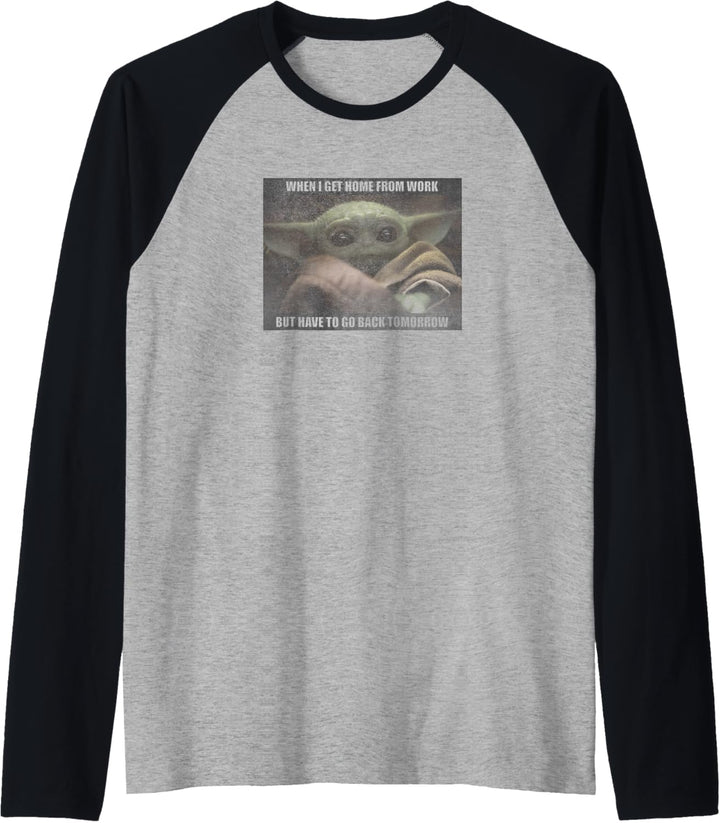 Star Wars Work Meme Raglan
