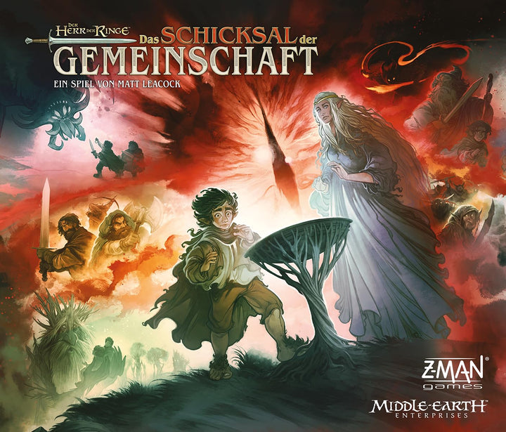 Z-Man Games Der Herr der Ringe: Das Schicksal der Gemeinschaft, kooperatives Brettspiel mit dem Pand