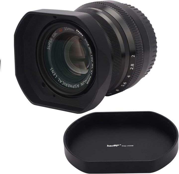 Haoge Gegenlichtblende aus Metall, quadratisch, Bajonett-Gegenlichtblende für Fujinon XF 35mm F2 R W