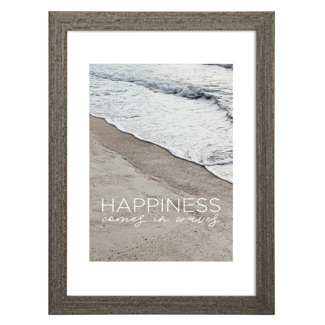 Hama Bilderrahmen „Waves“, 40x50cm (Holzrahmen, Fotorahmen, Hochformat, Querformat, zum Hängen, Hins