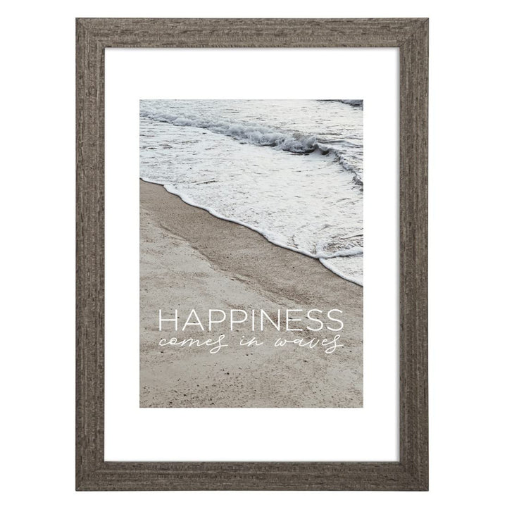Hama Bilderrahmen „Waves“, 40x50cm (Holzrahmen, Fotorahmen, Hochformat, Querformat, zum Hängen, Hins