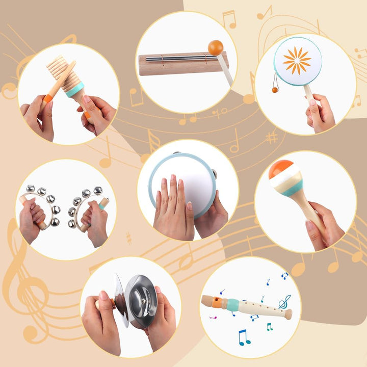 Kleinkind-Musikinstrumente, Montessori-Musikinstrumente für Babys, Percussion-Instrumente für 1-Jähr