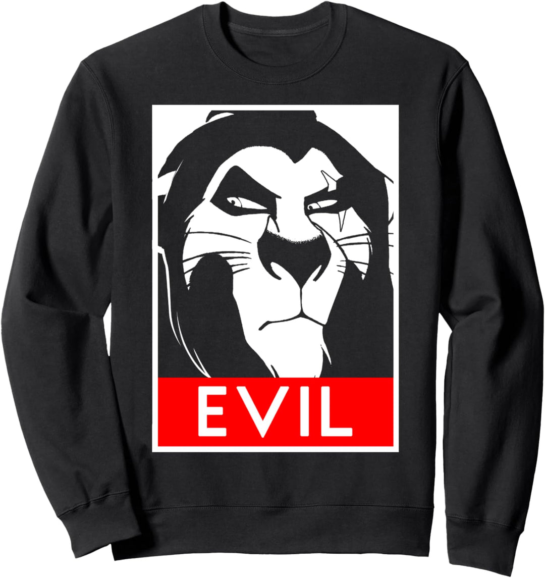 Disney Lion King Scar Evil Poster Sweatshirt