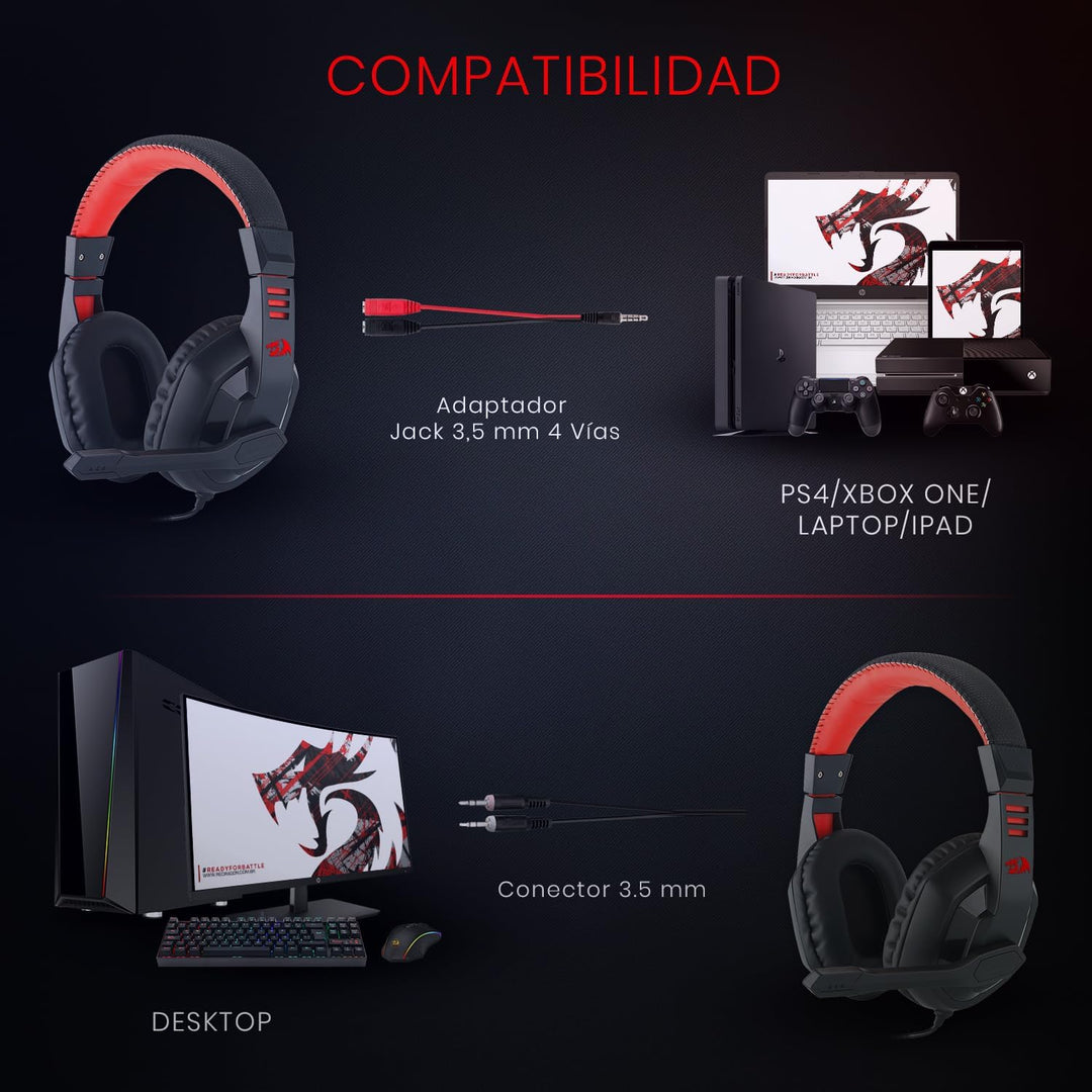 Redragon Gaming Headset ARES H210 Schwarz
