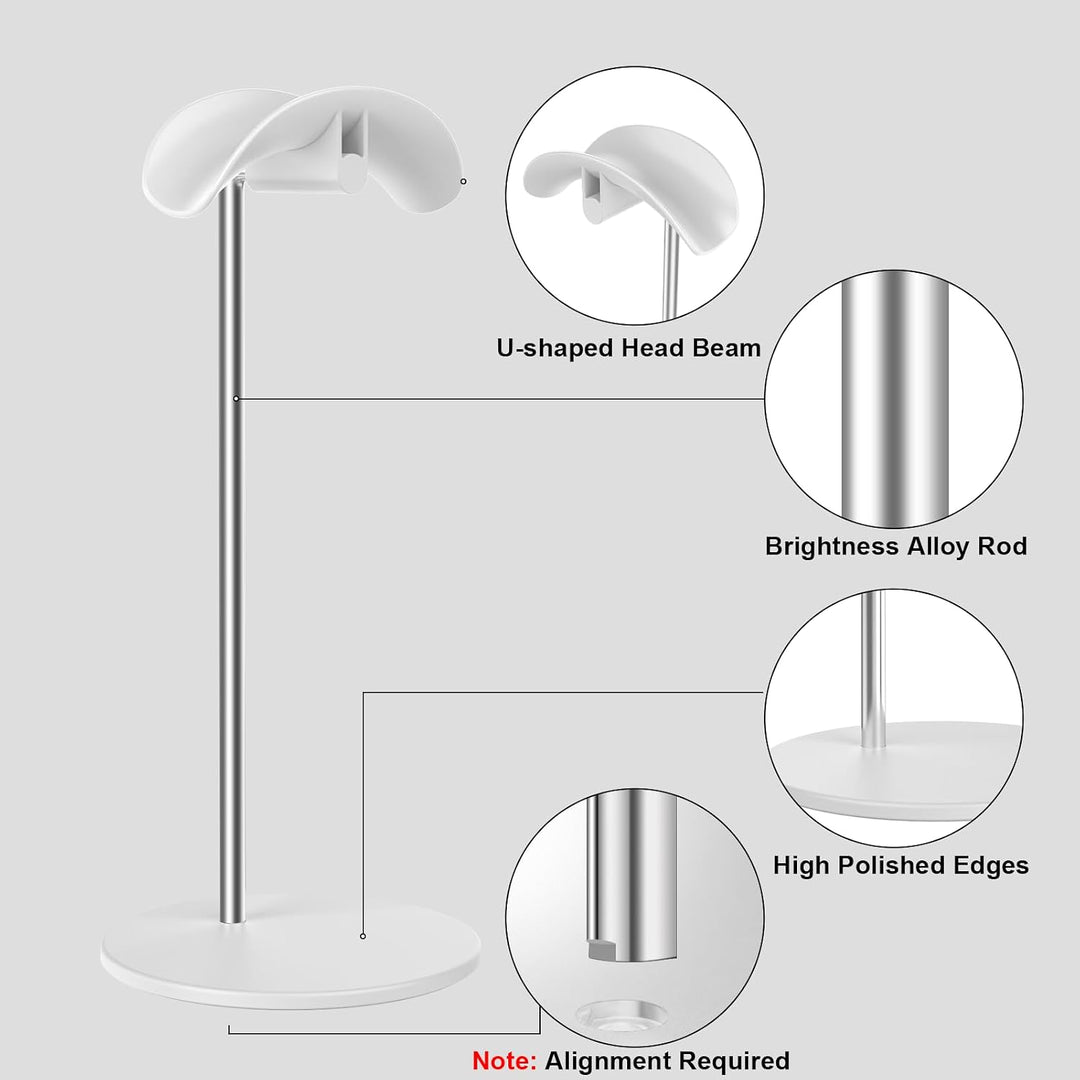 Kopfhörer Ständer, Headset Halterung Halter Tisch mit Aluminium Basis, kompatibel mit AirPods Max, S