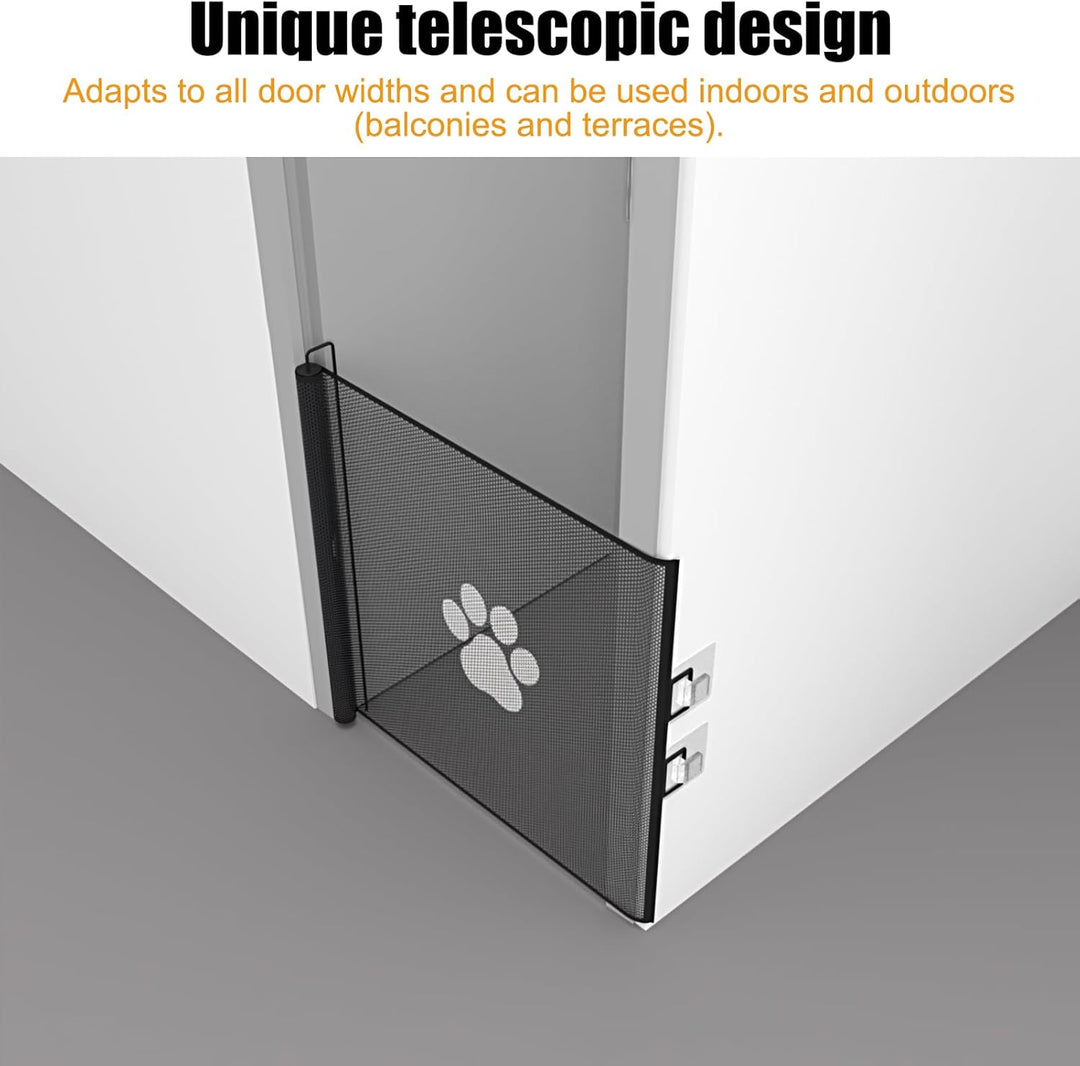 Treppenschutzgitter, Extra Stabiles Ausziehbares Sicherheitsgitter Bis 130 cm Breite und 78 cm Hoch