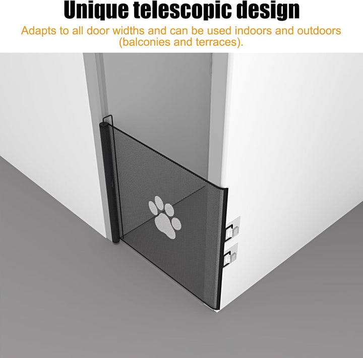 Treppenschutzgitter, Extra Stabiles Ausziehbares Sicherheitsgitter Bis 130 cm Breite und 78 cm Hoch