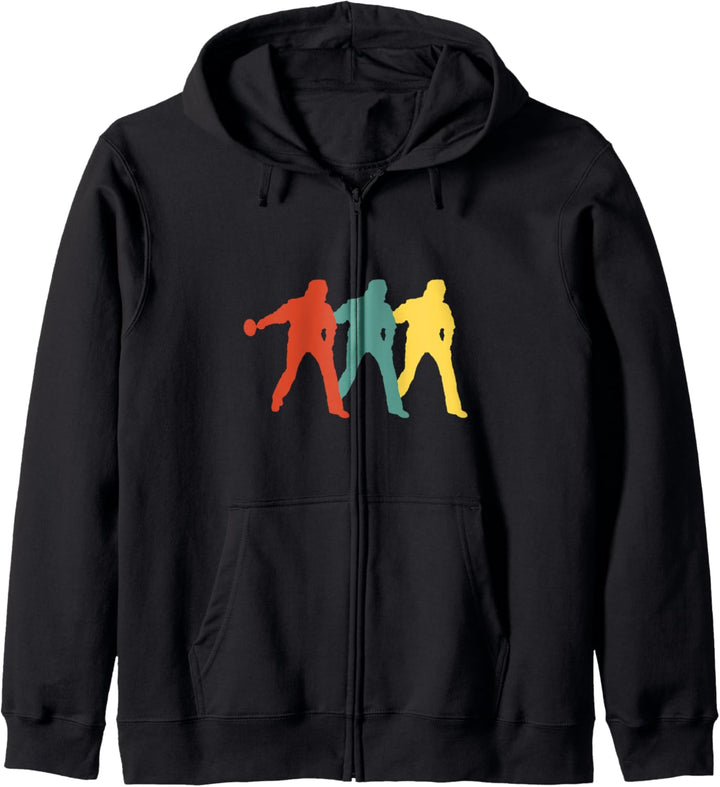 Stockschütze Geschenk Stockschiessen Vintage Eisstockschiessen Kapuzenjacke