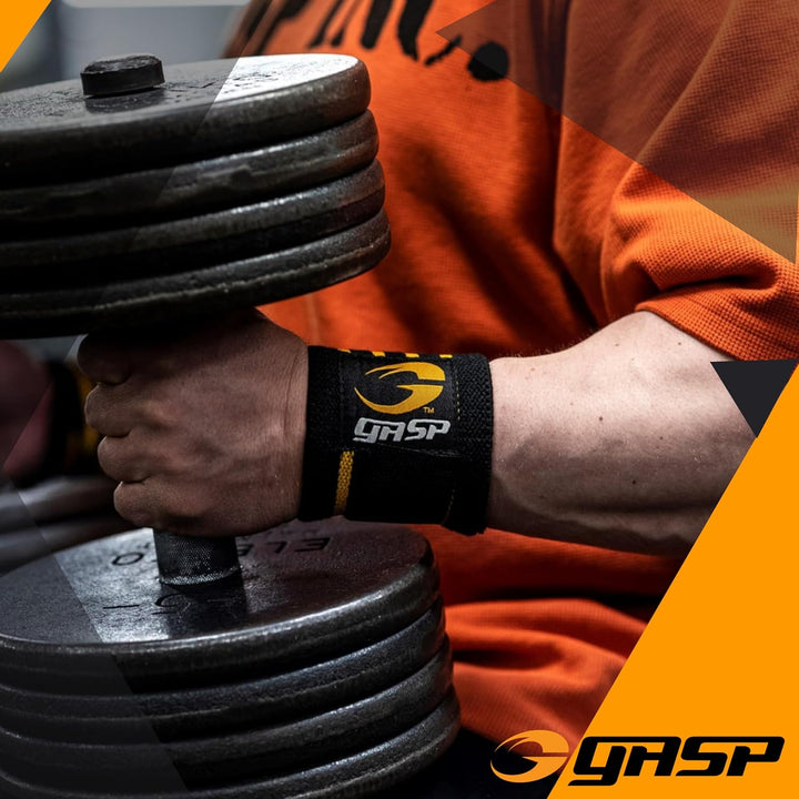 GASP Herren Hardcore Wrist Wraps Black Hardcore Wrist Wraps, Black Hardcore Wrist Wraps