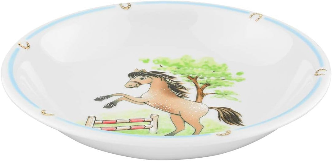 Seltmann Weiden 001.716559 Compact Mein Pony Suppenteller Rund, Porzellan, Bunt