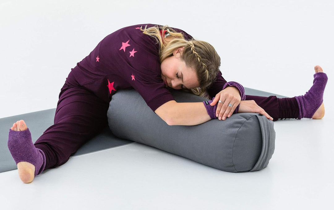 Yogistar Yoga-Bolster Yin - Plus - Rund graphit, graphit